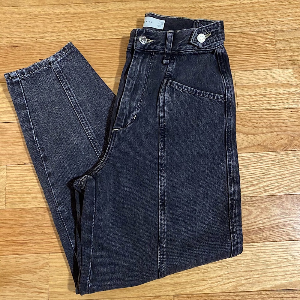 Black Waistband Oviod Jeans